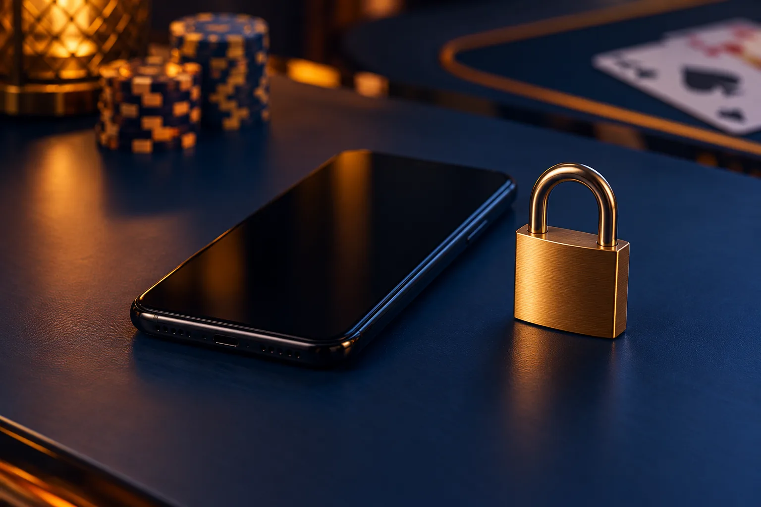 Phone and padlock for the NYSpins registration guide